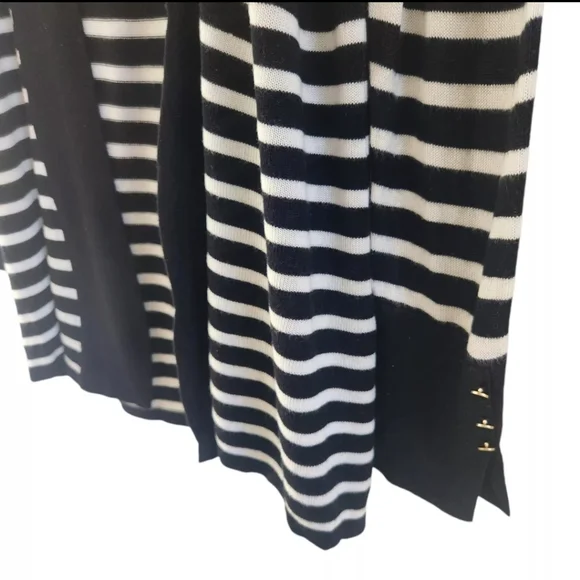 White House Black Market WHBM Striped Open Cardigan Rayon Womens Size Small - Picture 6 of 6